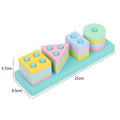 Blocs Montessori en Bois – Tri Formes & Couleurs 2 Ans+