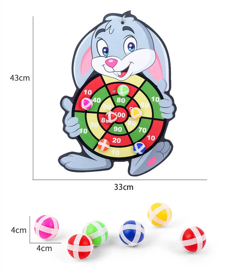 Cible Montessori avec balles adhésives pour enfants de 2 à 4 ans
