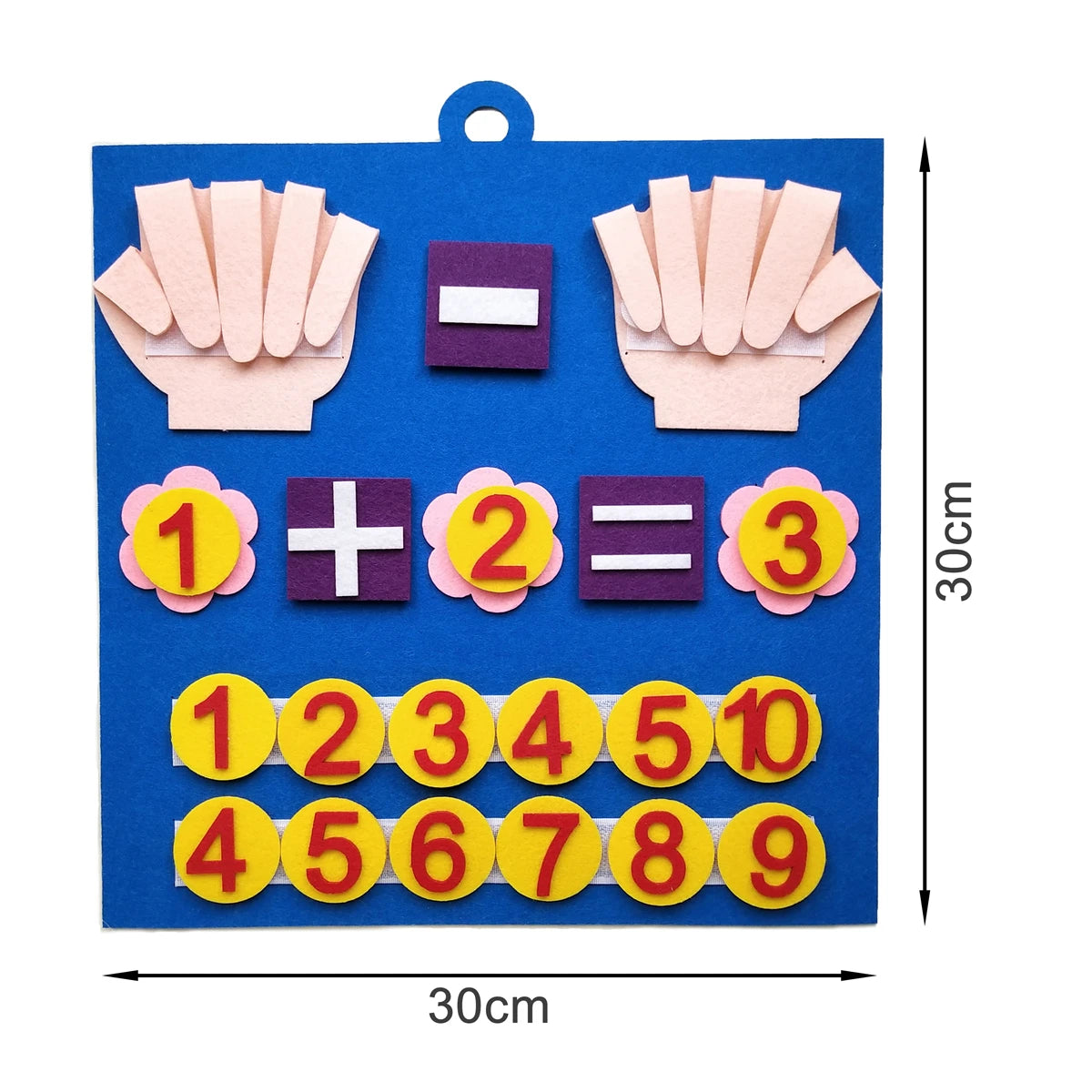 Jeu Montessori de Comptage en Feutrine – Chiffres & Mathématiques 3–6 Ans