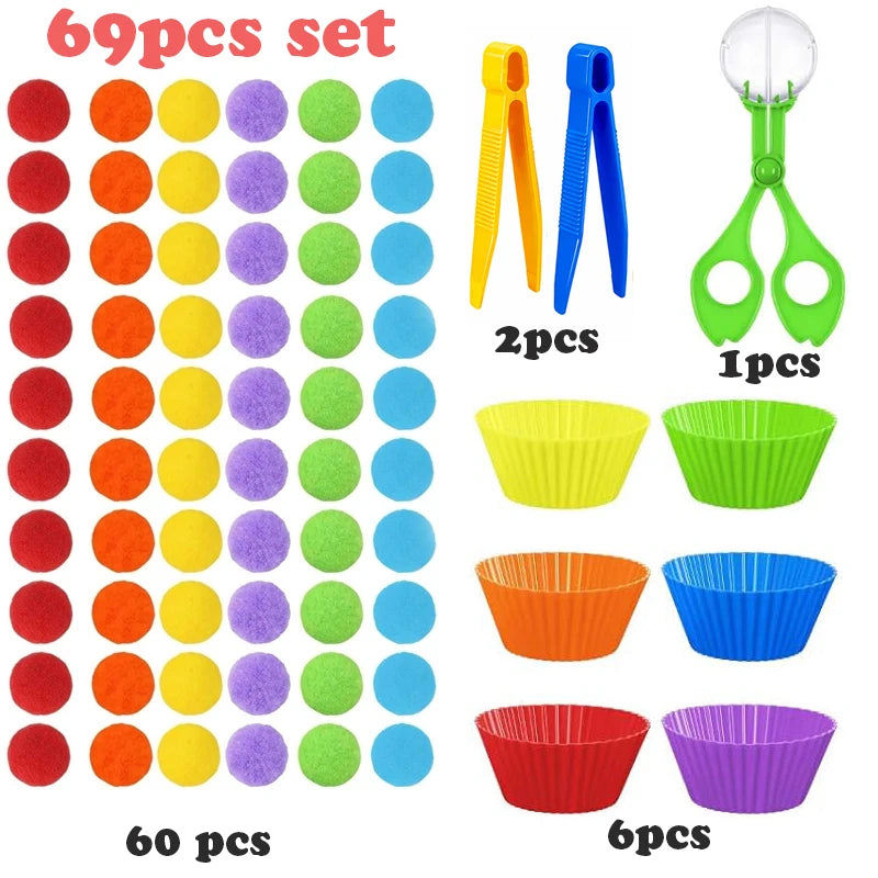 Jeu de tri des oursons – Motricité fine et apprentissage des couleurs