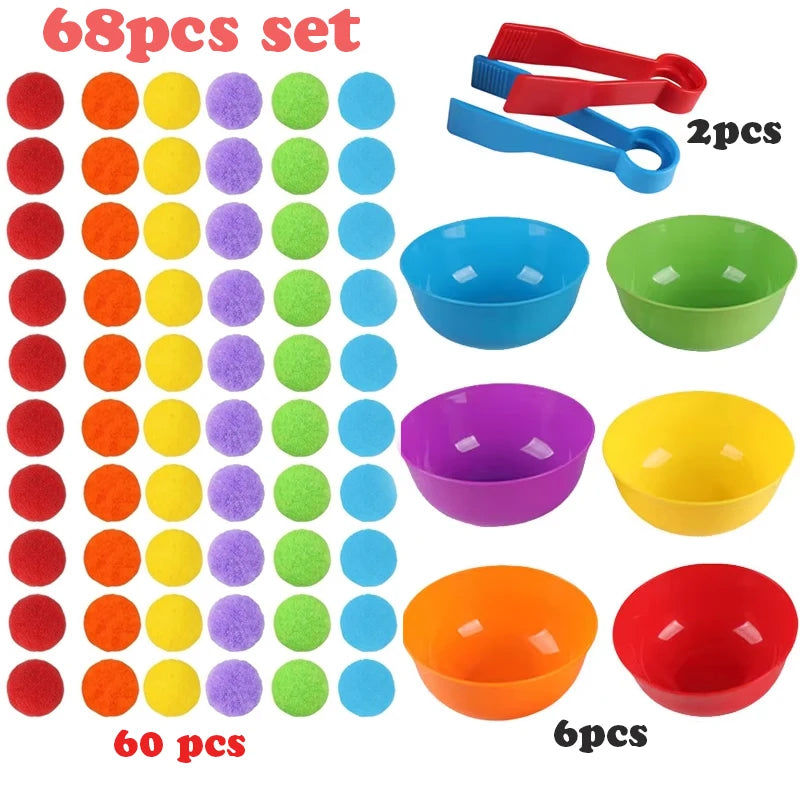 Jeu de tri des oursons – Motricité fine et apprentissage des couleurs