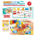Circuit de Train Magnétique 3D STEM – Jeu de Construction grand format 84/74 pièces