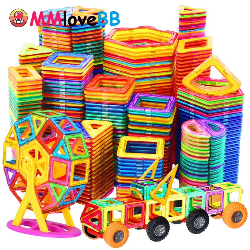 Blocs de construction magnétiques grand format pour enfants – Jeu éducatif et créatif
