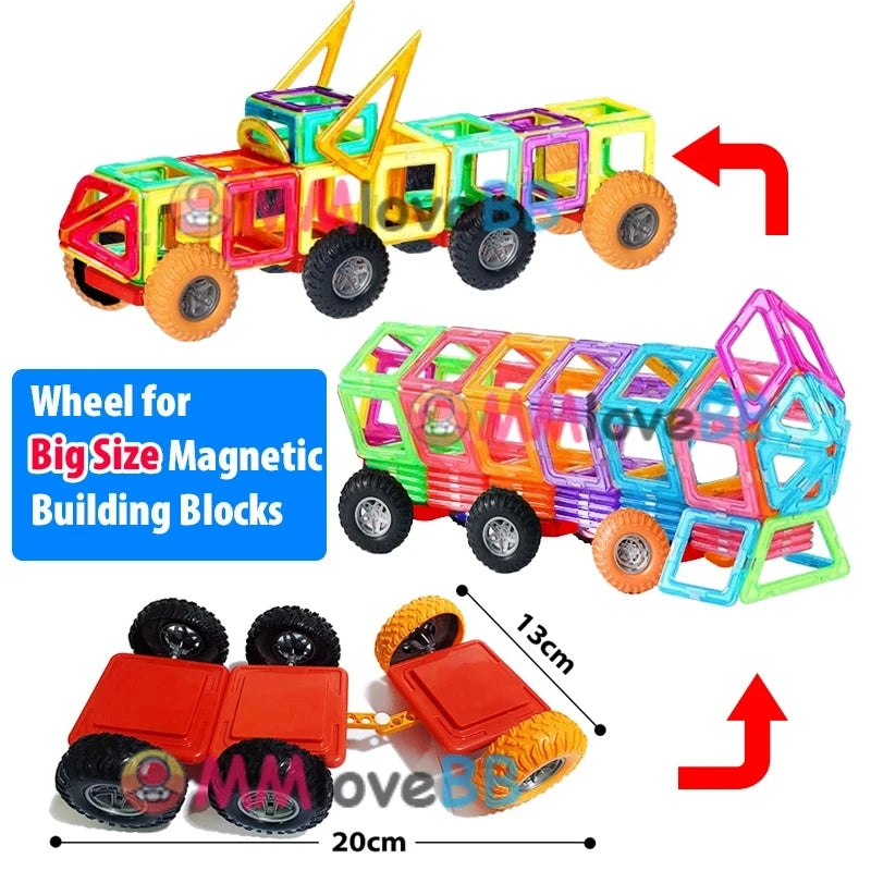 Blocs de construction magnétiques grand format pour enfants – Jeu éducatif et créatif