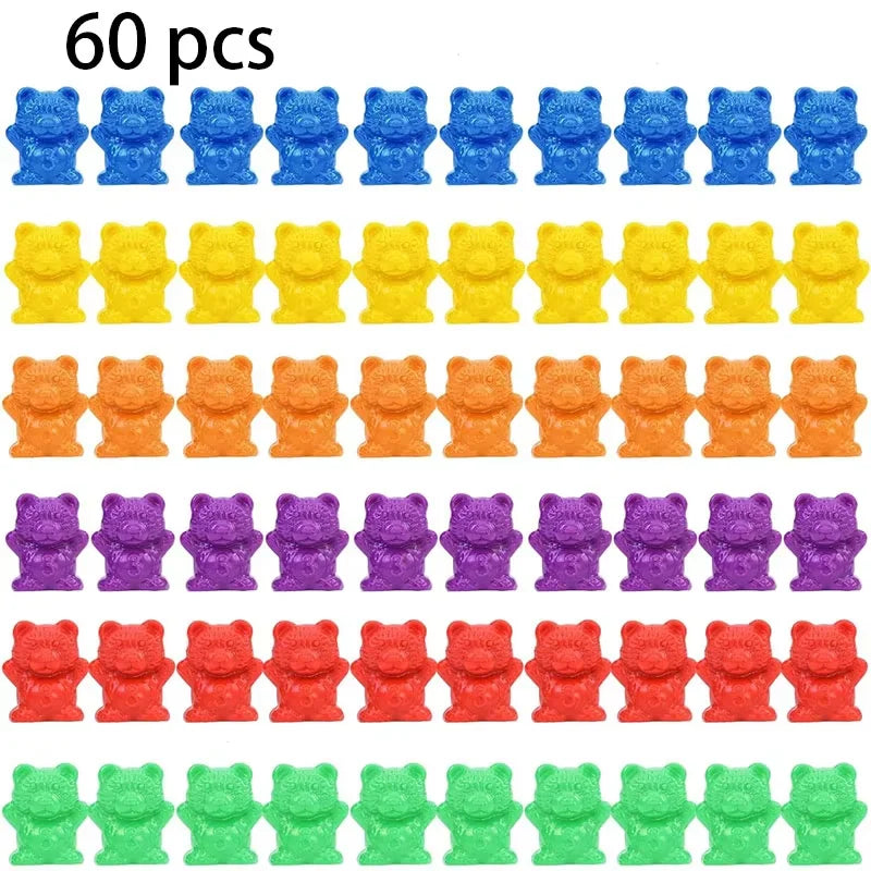 Jeu de tri des oursons – Motricité fine et apprentissage des couleurs