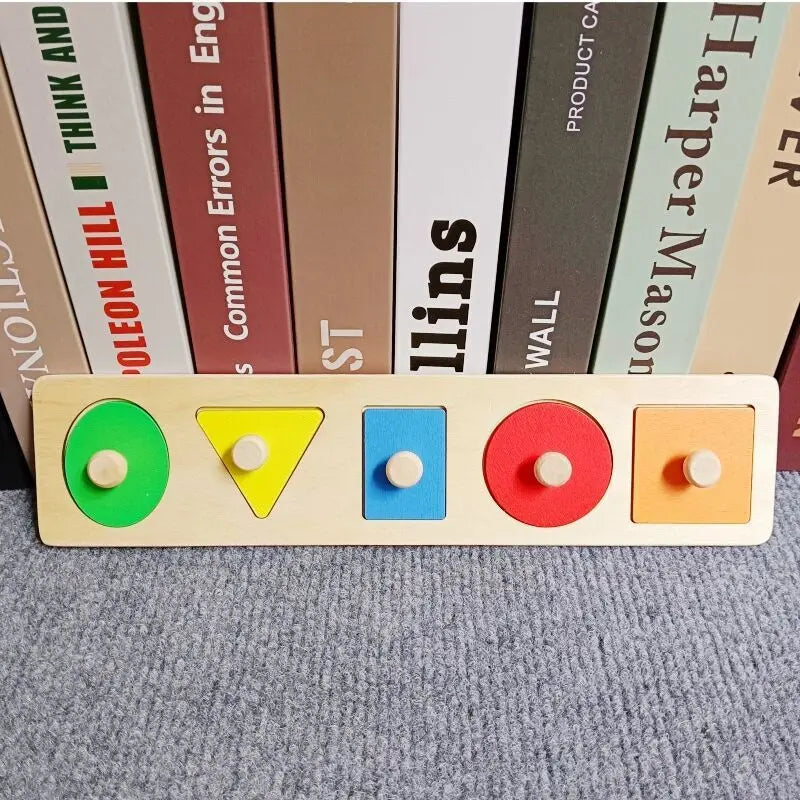Blocs Montessori en Bois – Tri Formes & Couleurs 2 Ans+