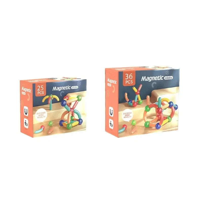🧲 Bâtonnets Magnétiques – Jeu de Construction Éducatif