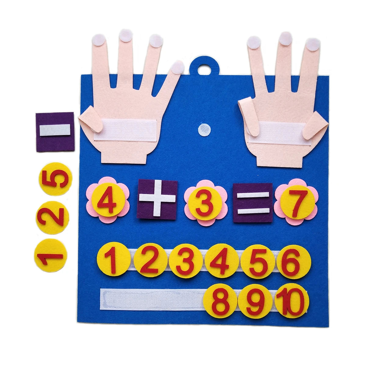 Jeu Montessori de Comptage en Feutrine – Chiffres & Mathématiques 3–6 Ans
