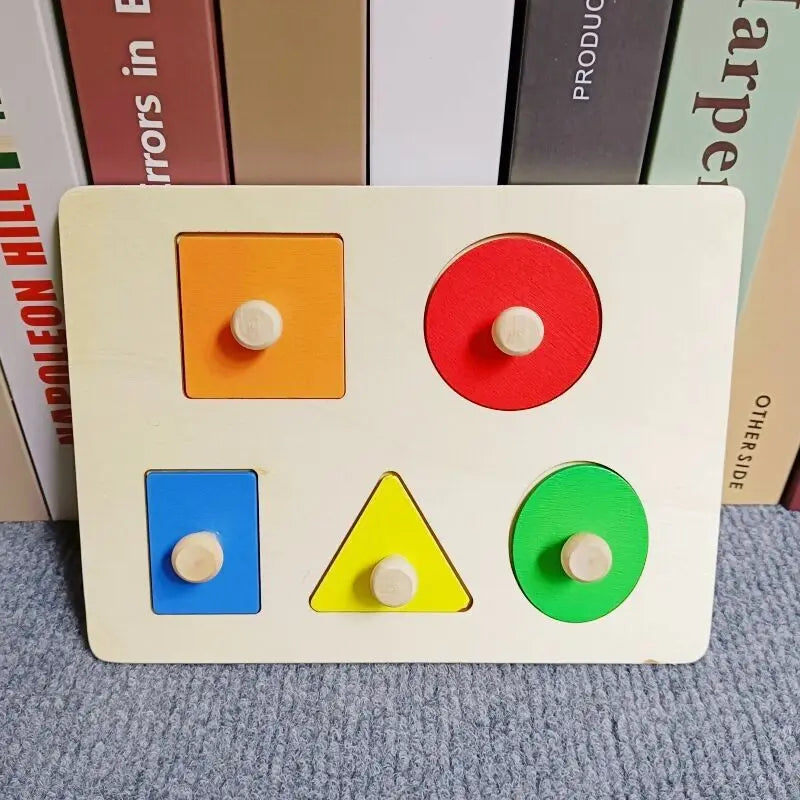 Blocs Montessori en Bois – Tri Formes & Couleurs 2 Ans+