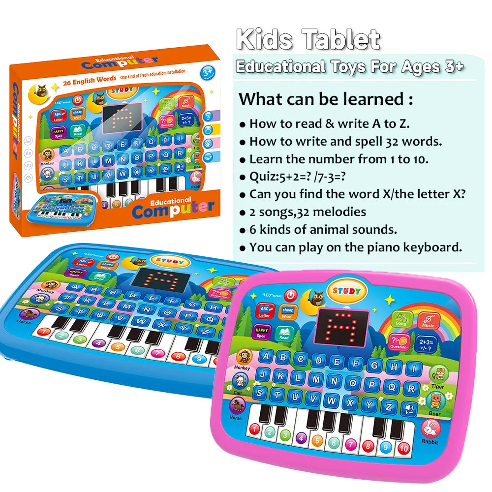 Tablette d’apprentissage pour enfants – Lecture, maths et musique